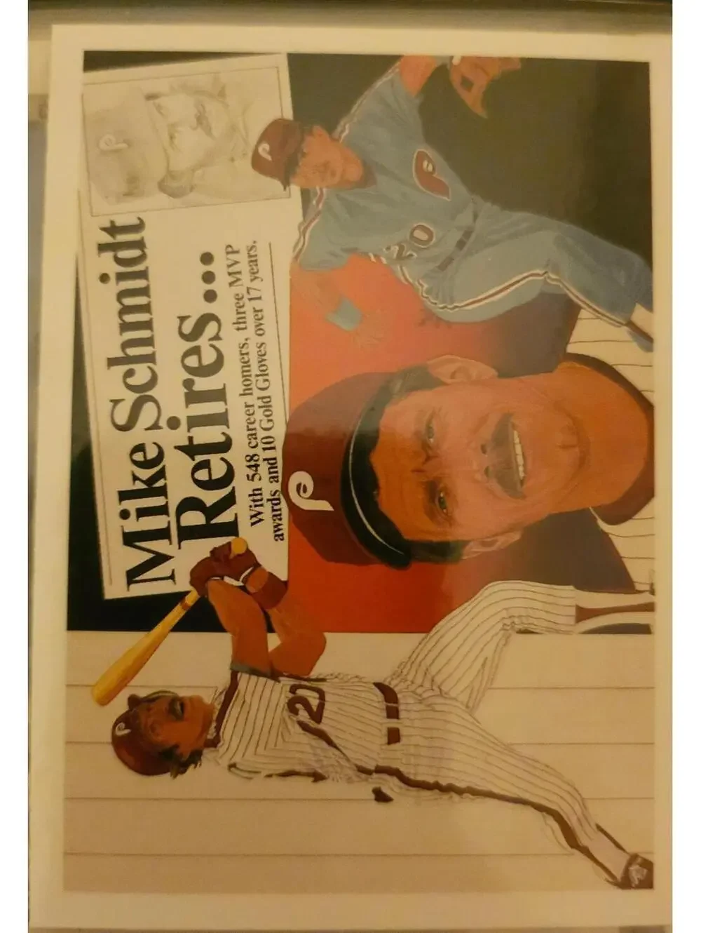 Mike Schmidt - 1990 Upper Deck  Retires - Baseball Card  #20 - Phillies HOF
